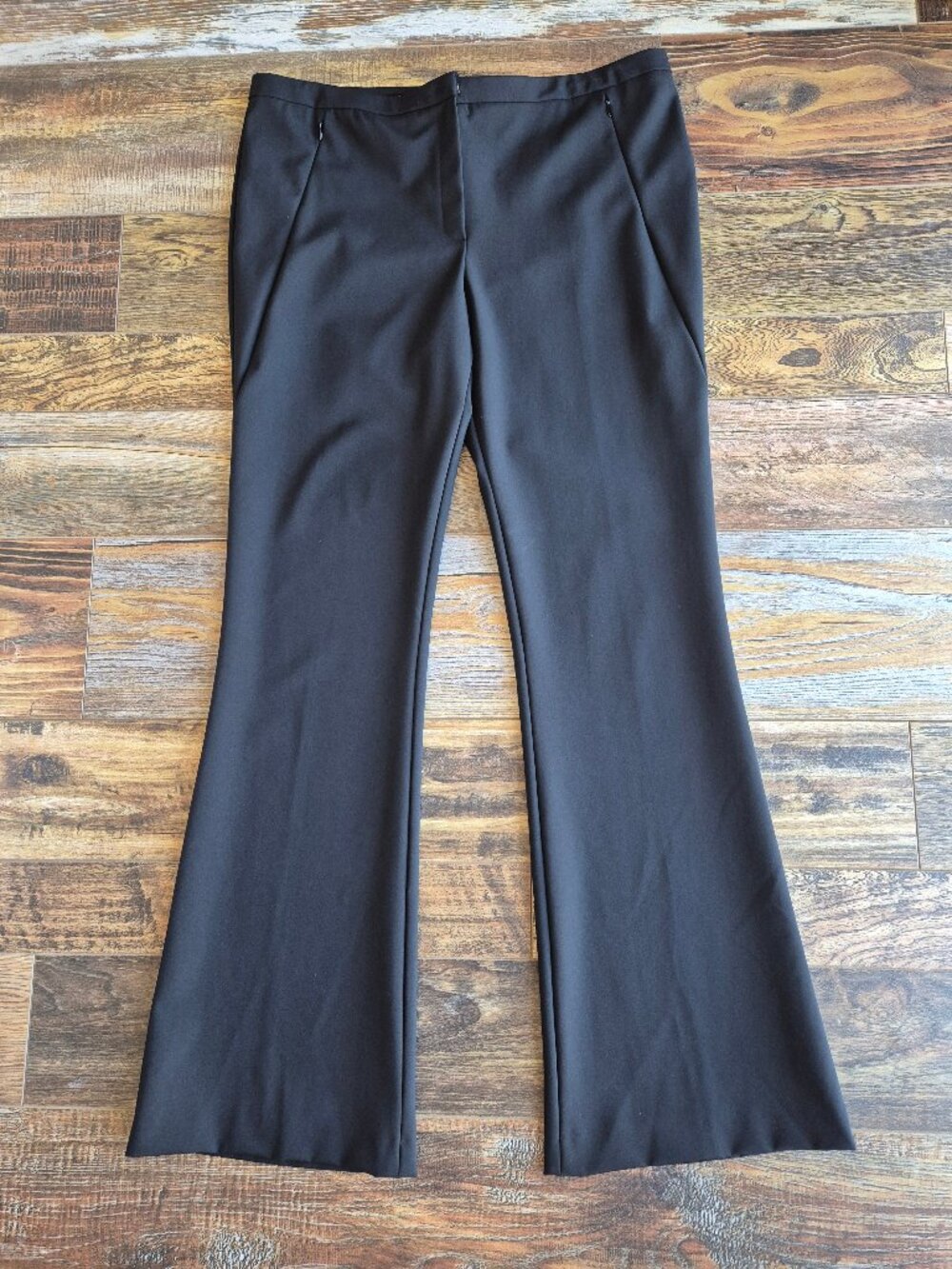 ESCADA Tulira Bootcut Dress Pants High Rise Pocket Stretch Black